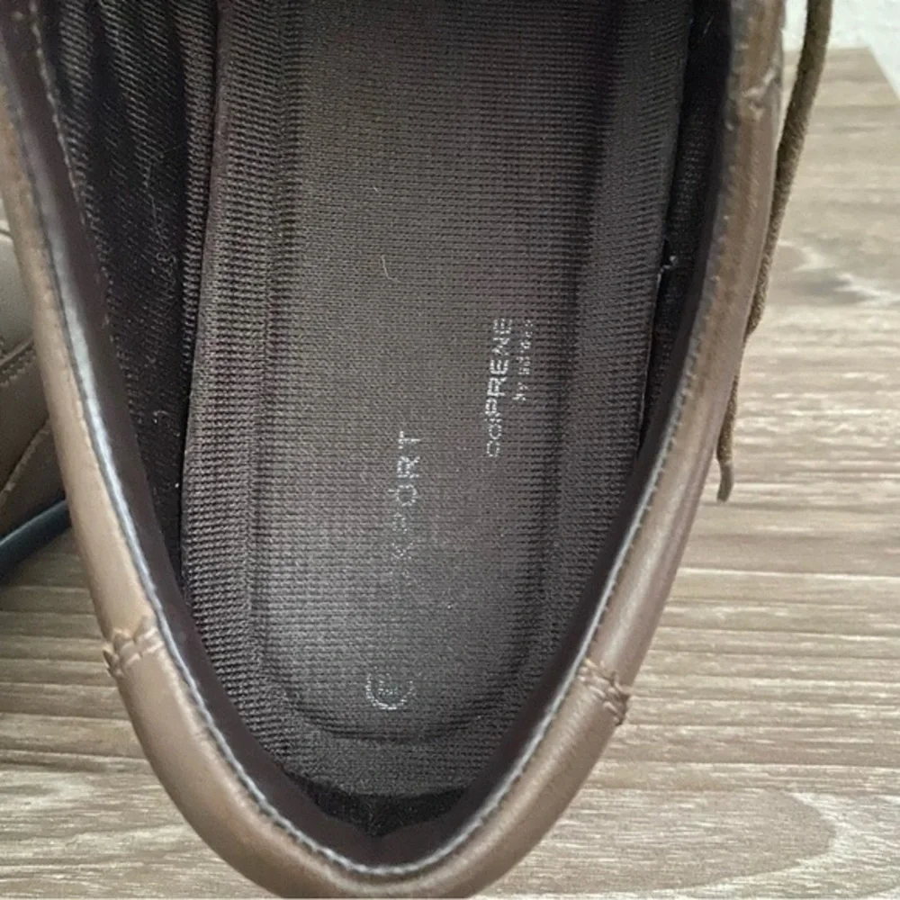 Rockport Dustyn Wingtip Leather Dress Shoes Adiprene Soles‎ Size 9 Brown